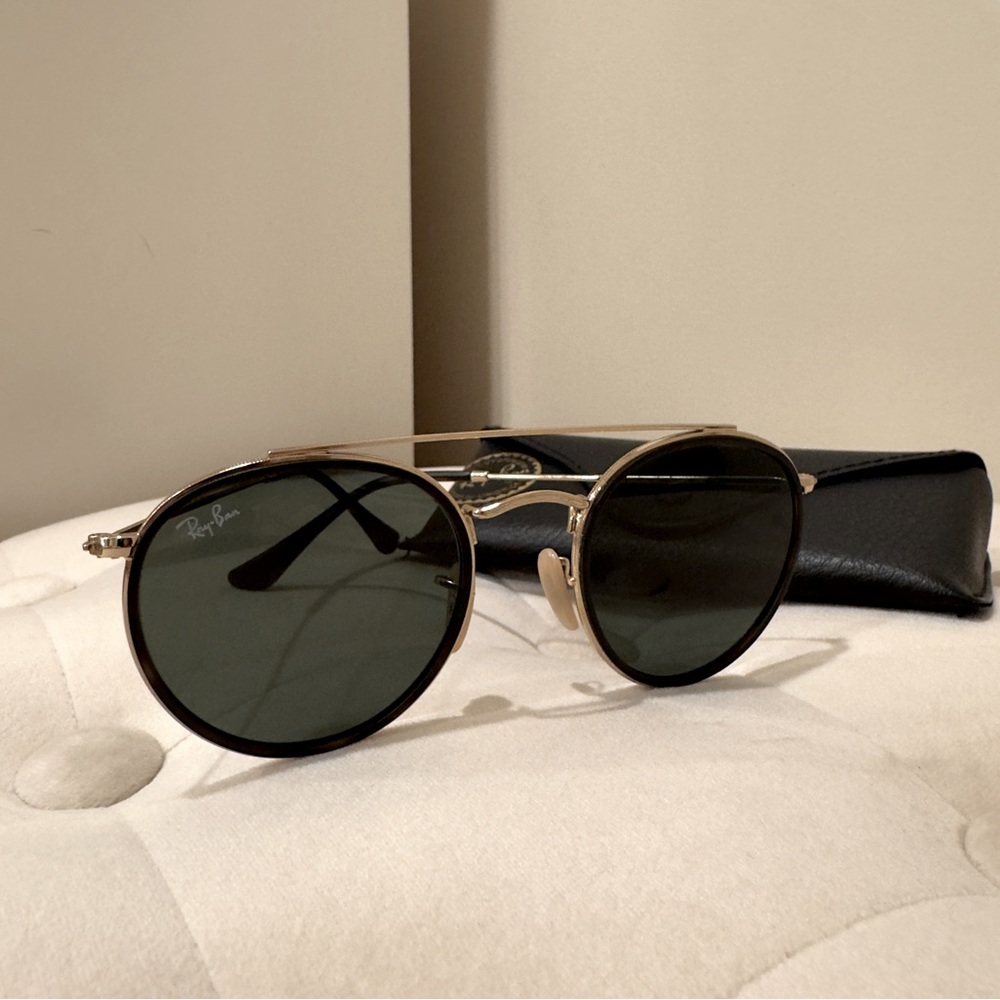 Rayban Round Double Bridge Sunglasses